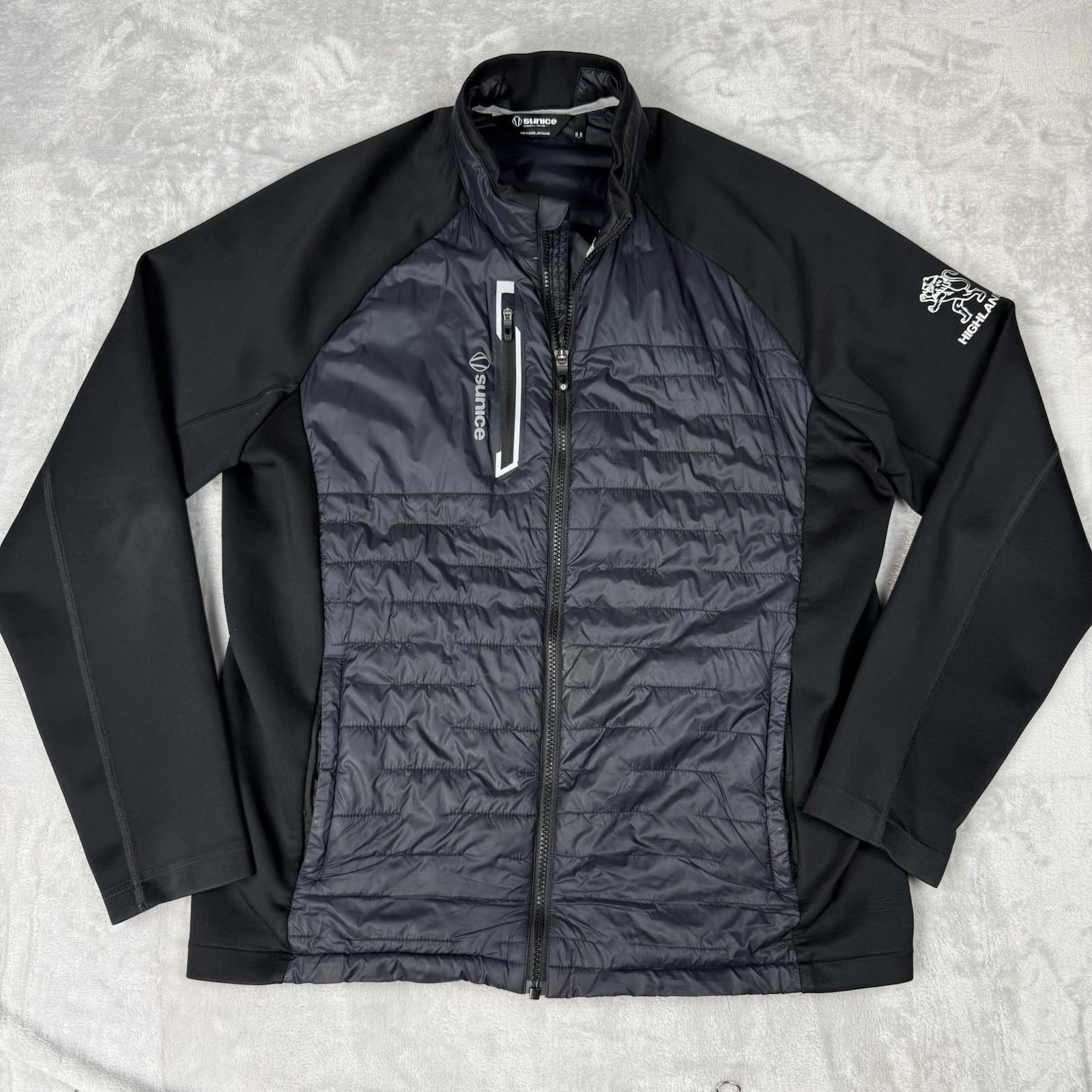 Sunice Black & Charcoal Hybrid Performance Jacket